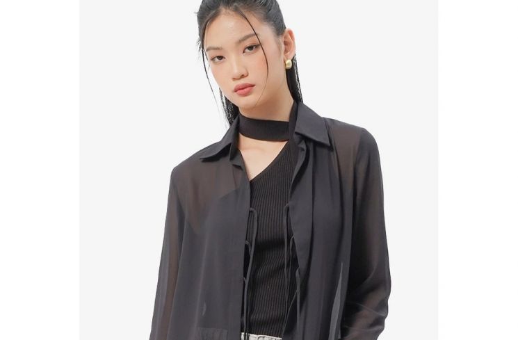 Kemeja Sheer (shopee/COLORBOX Official Shop)