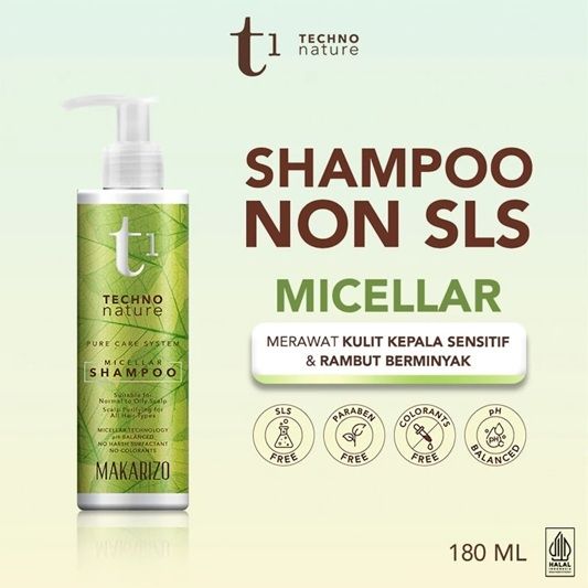 Makarizo T1 Techno Nature Micellar Shampoo (lazada.co.id)