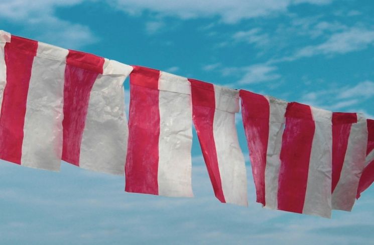 Ilustrasi Bendera Plastik sebagai Properti 17 Agustus (Unsplash/Tusik Only)