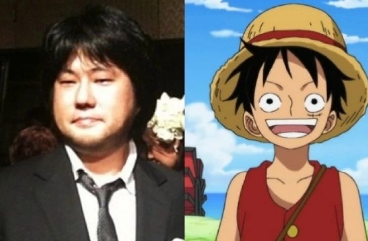 Kolase Eiichiro Oda dan Luffy dari One Piece. (Fandom)