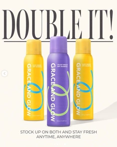 Grace and Glow Dry Shampoo (Instagram/@graceandglow.id)