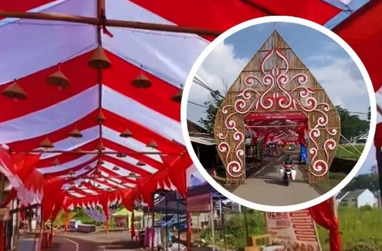 Lorong Merah Putih di Tasikmalaya (Instagram/infotasik)