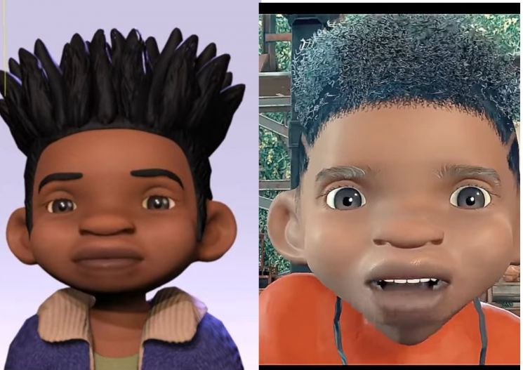 Potret Karakter Jayden Karya Junaid Miran (kiri) dengan Karakter Pada Film Animasi Merah Putih: One For All (Kolase)