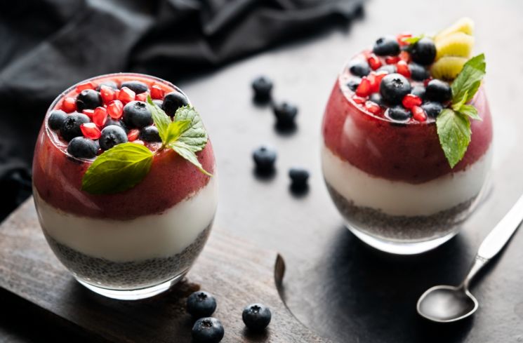 Ilustrasi Puding Chia Seed (freepik/freepik)