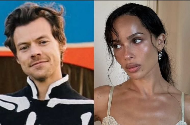 Zoe Kravitz dan Harry Styles. (Yahoo)