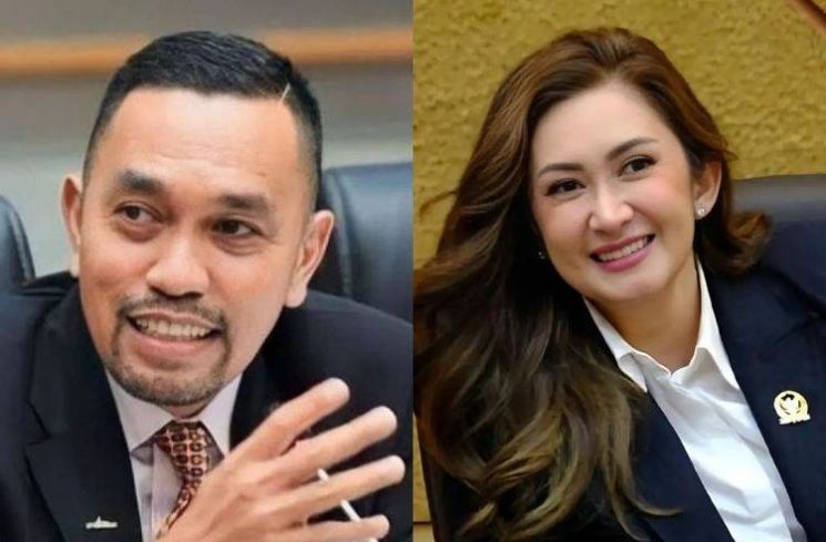 Ahmad Sahroni dan Nafa Urbach. (kolase)
