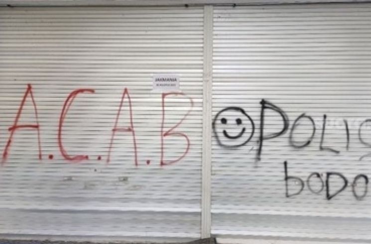Kode ACAB di Stadion Kanjuruhan (Suara.com)