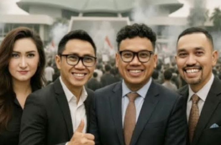 Ahmad Sahroni, Nafa Urbach, Eko Patrio, dan Uya Kuya. (Google)