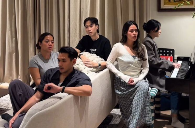 Raisa, Afgan, Isyana Sarasvati, Abigail Cantika, dan Vidi Aldiano. (Instagram/raisa6690)
