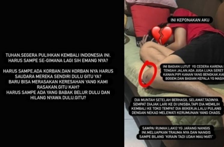 Keponakan artis Chika Jessica justru jadi korban salah pukul oknum polisi (Instagram/chikajessica88)