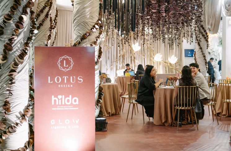Salah satu vendor yang mengisi pameran pernikahan Bridestory Market pada Kamis (2/10/2025) di ICE BSD, Tangerang (Dok. Bridsestory Market)